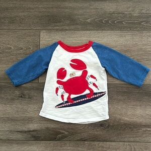 Toddler Boy’s Mud Pie Crab Shirt Sz 24M-2T/3T